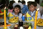ORT students celebrate the Seder in Zaporojie, Ukraine, 2005.
